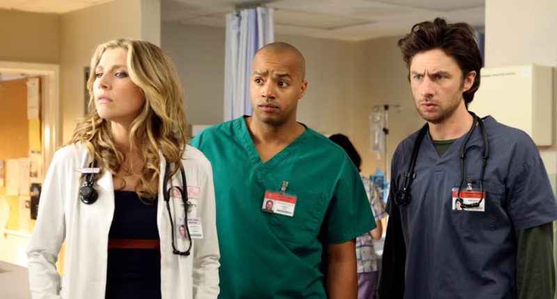 Proč v návratu seriálu Scrubs: Doktůrci chybí údržbář a jak to vysvětluje Zach Braff Scrubs: Doktůrci / Foto: Touchstone Television