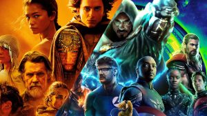 Avengers a Duna / Fotokoláž: TR23, Marvel Studios, Warner Bros.